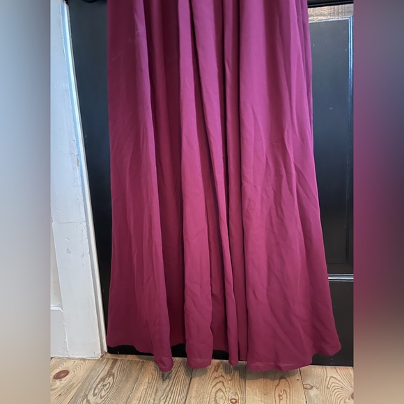 Lulus Heavenly Hues Maxi Burgundy size S - Picture 6 of 9